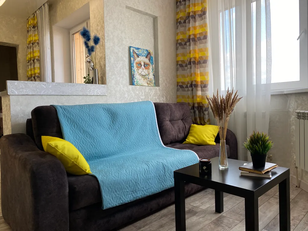 Уютная квартира студия с видом на Волгу — аренда посуточно в Ульяновск