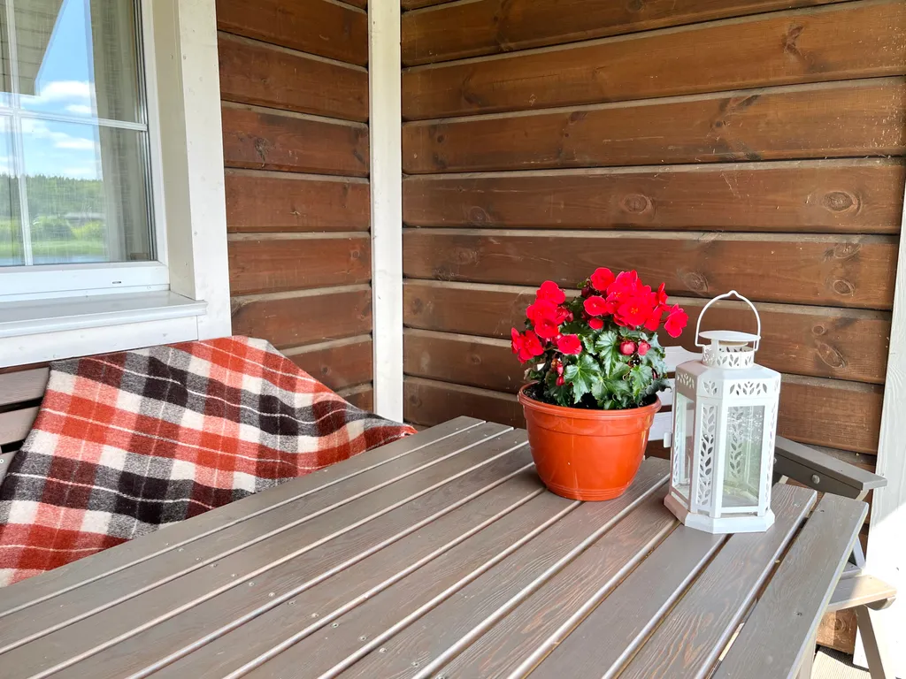 Благоустроенный дом у реки