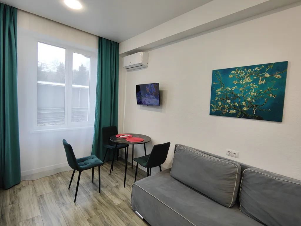 Современная и очень уютная студия в ЖК "Семейный" п.Лазаревское г.Сочи