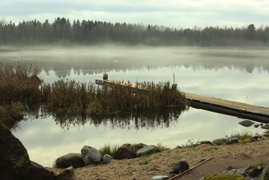 Коттедж Вилла Kolme с видом на лес и зоной барбекю — Приозерск