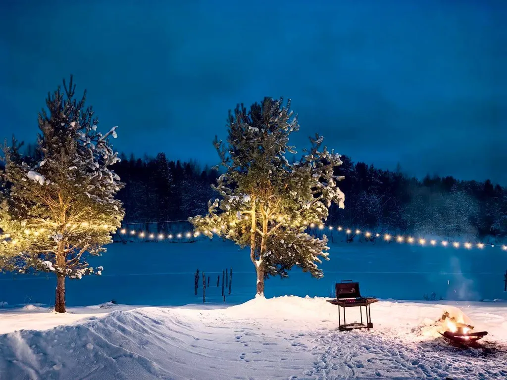 Уютный дом на берегу реки в Карелии