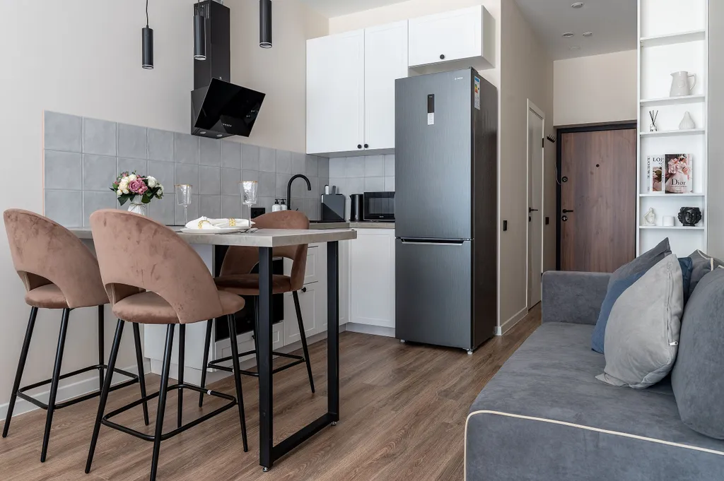 Студия с красивым видом на лесопарк