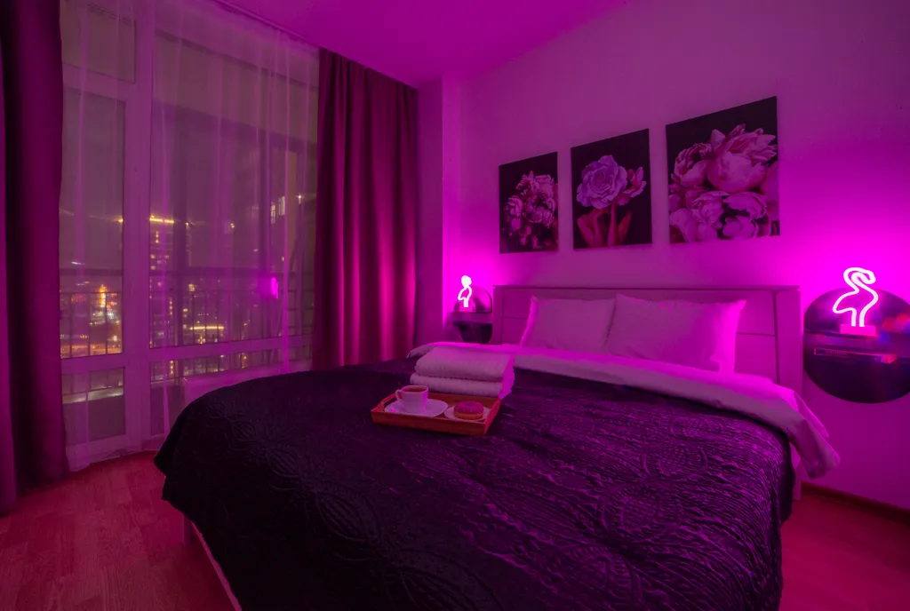 Бордовый закат в Чемпион-парк