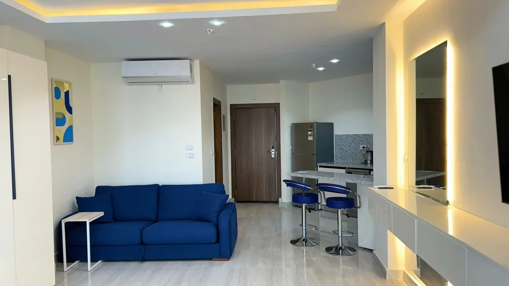 Уютная студия c аквапарком, морем, бассейном и всеми удобствами