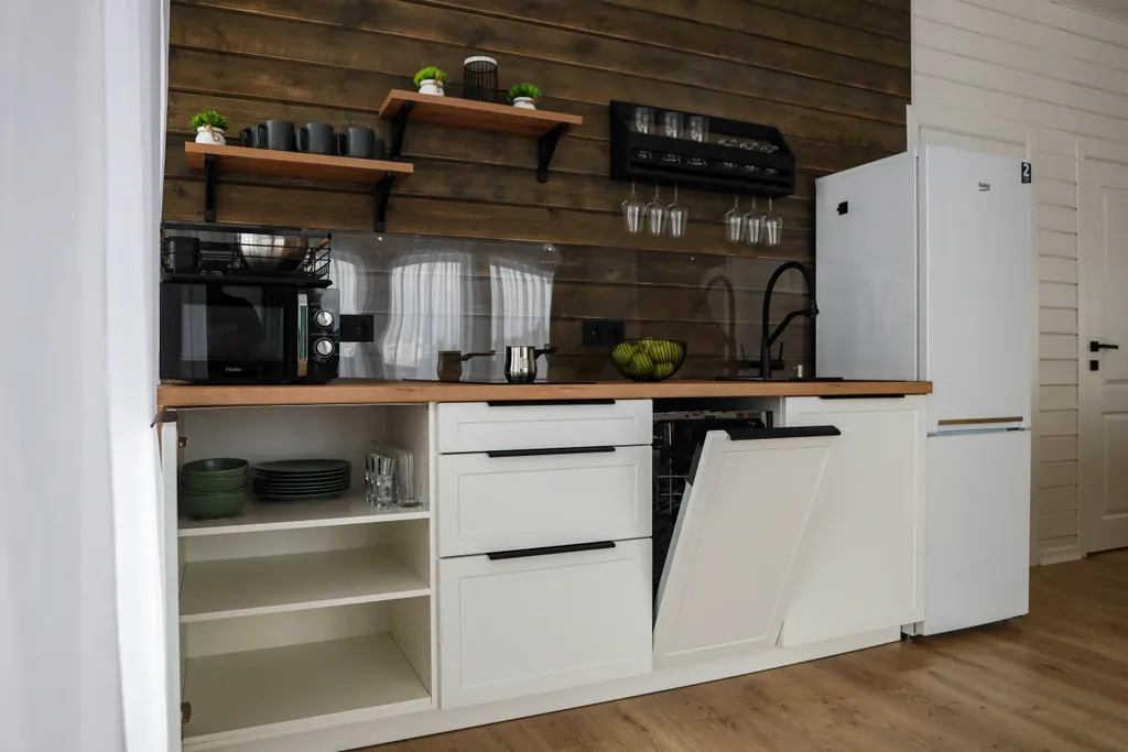 Стильный barnhouse с сауной