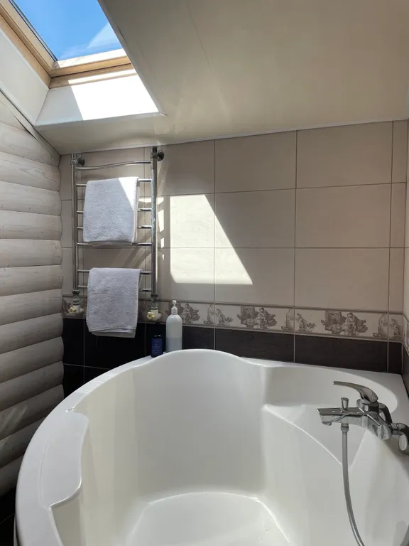 Уютный дом с терассой и сауной