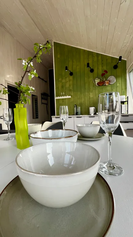 БарнХаус с купелью у озера