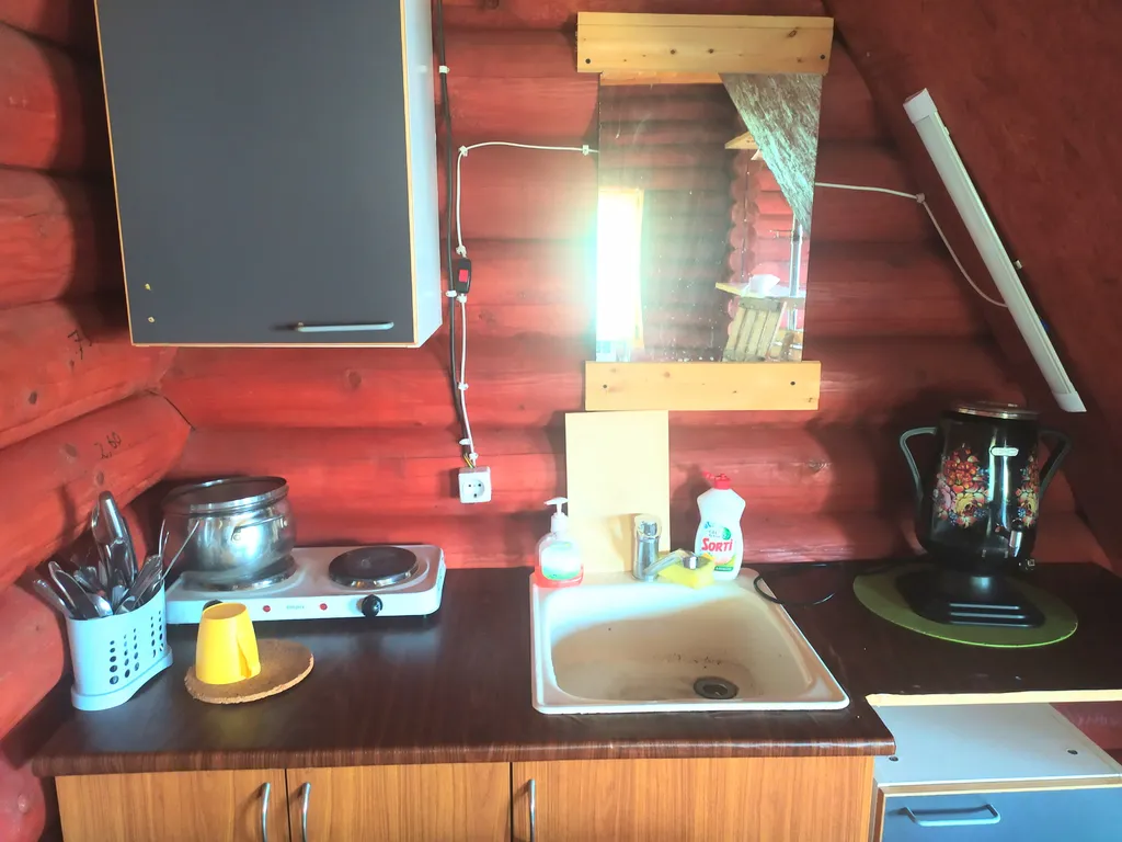 Дом с баней на дровах