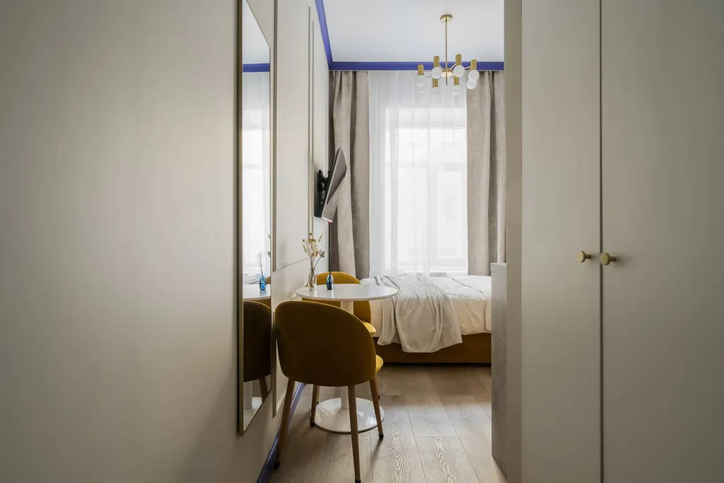 Квартира Квартира Уютная студия с кондиционером — Санкт-Петербург