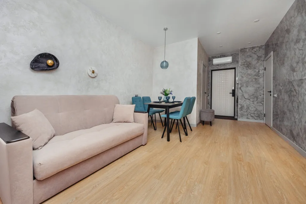 Квартира Квартира Уютная евродвушка в современном ЖК, с закрытой территорией, парковкой — Сириус