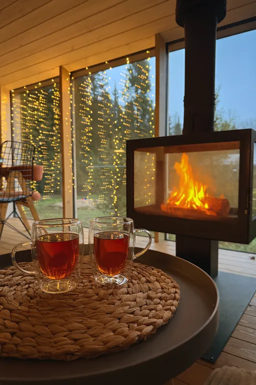 Коттедж Дом с панорамным камином и видом на лес — аренда посуточно в Истра