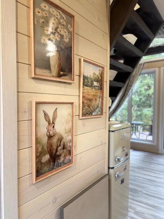 Атмосферный дом шале с видом на лес