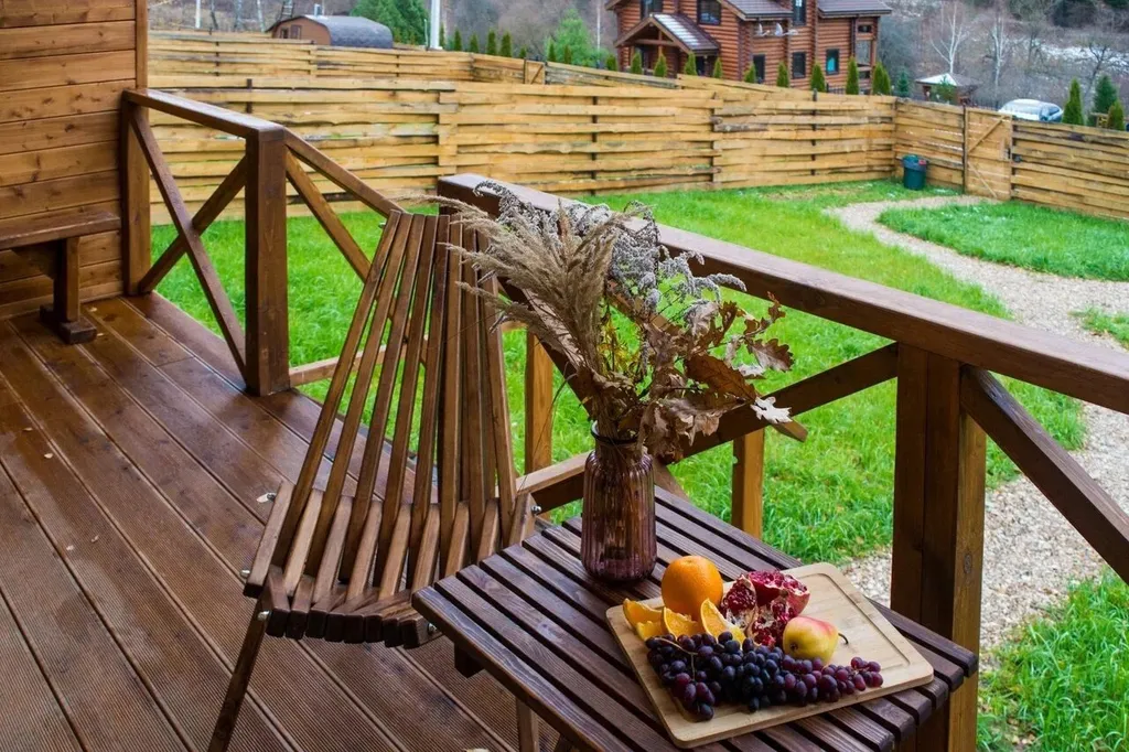 А-фрейм уютный домик у леса  с чаном