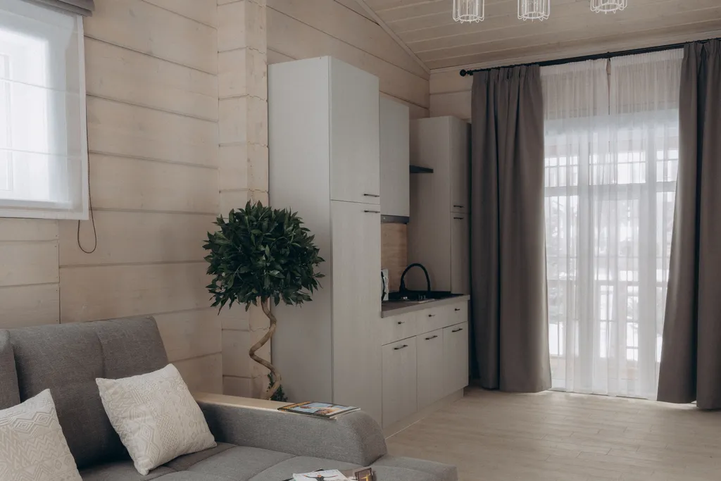 Коттедж из бруса в сосновом бору