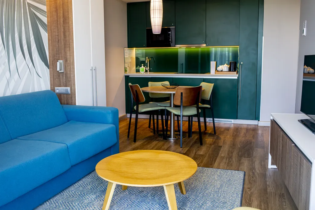 Видовой апартамент с видом на горы в апарт-отеле