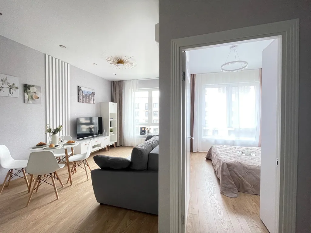Квартира Новые дизайнерские апартаменты Tulip House с отдельной спальней — Москва