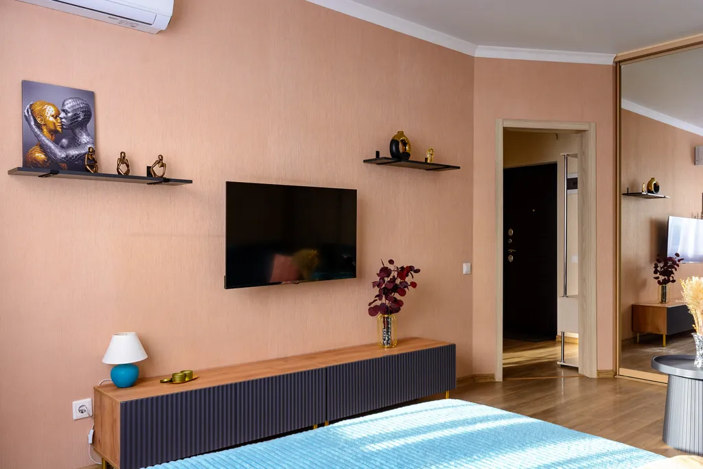 Квартира Апартаменты Бирюзовая нежность с панорамным видом, у парка Галицкого — Краснодар