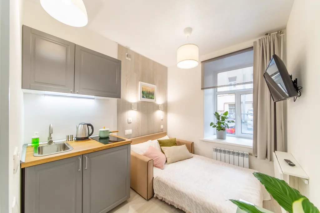 Квартира Квартира Эргономичная студия - Monetka House III — Санкт-Петербург