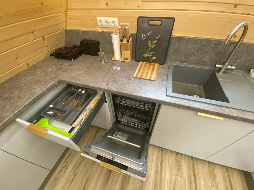 Дом с чаном и видом на реку в стиле A-Frame