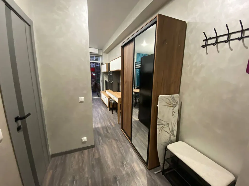 Студия с террасой и двухъярусной кроватью