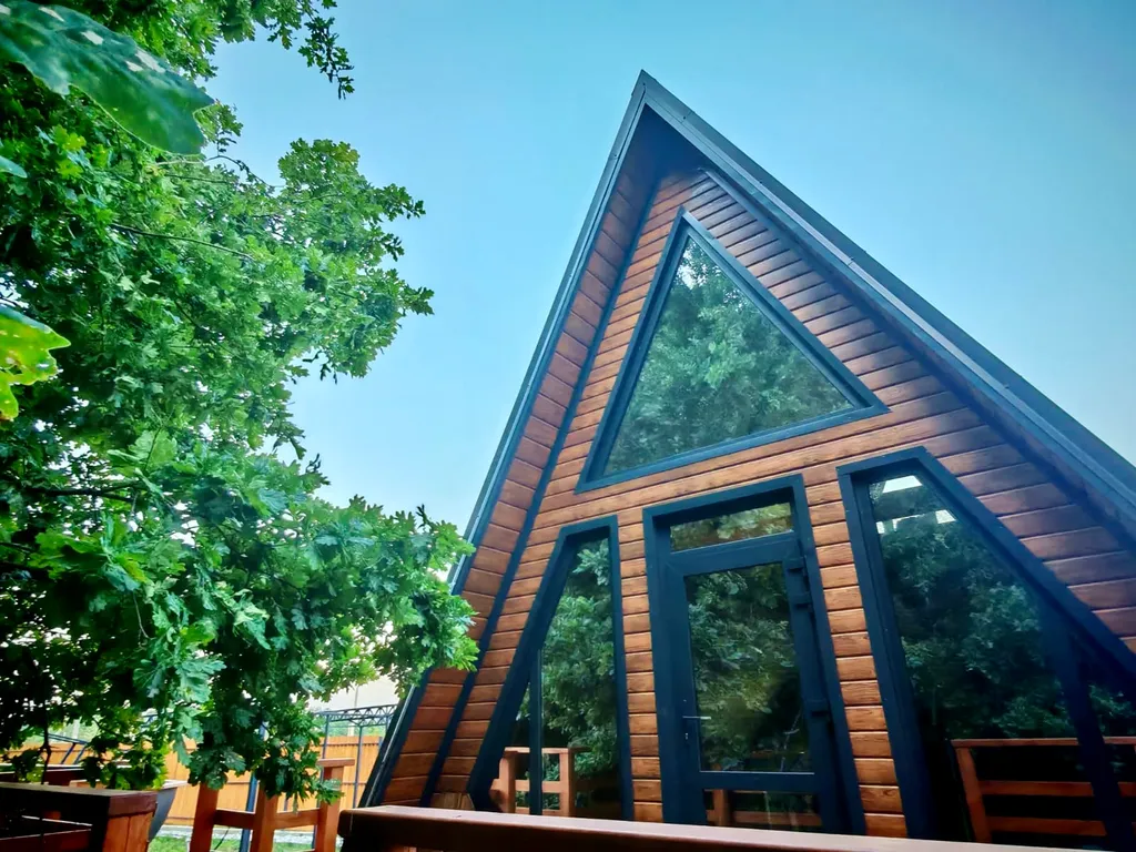 Коттедж Новый уютный А-фрейм дом — Горячий Ключ