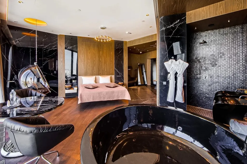 Роскошная студия с джакузи на 77м этаже Федерация