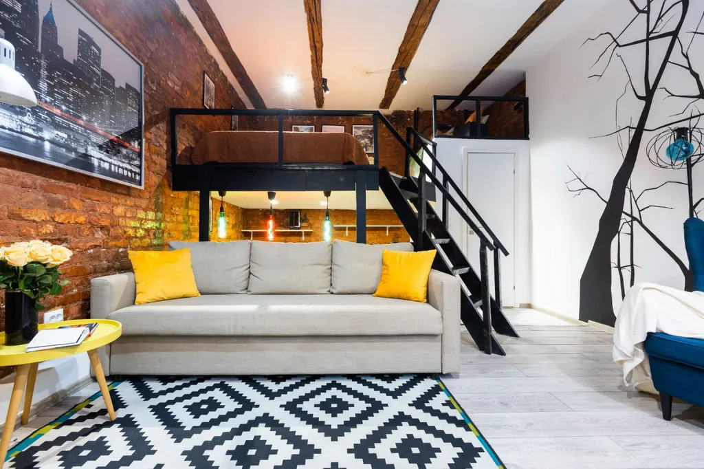 2уровневая стильная квартира — аренда посуточно в Санкт-Петербург