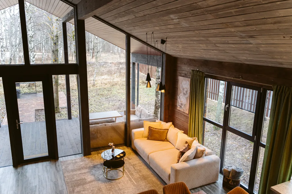 Коттедж Minos с камином