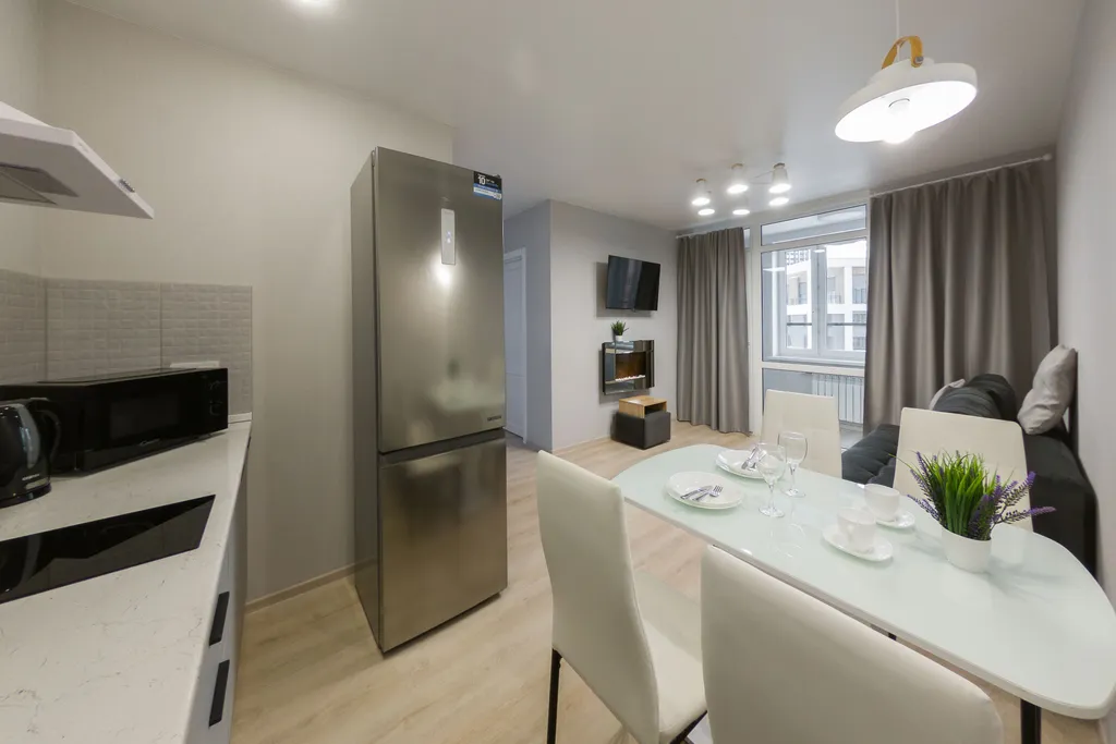 Квартира с камином и кондиционером в ЖК Парковый