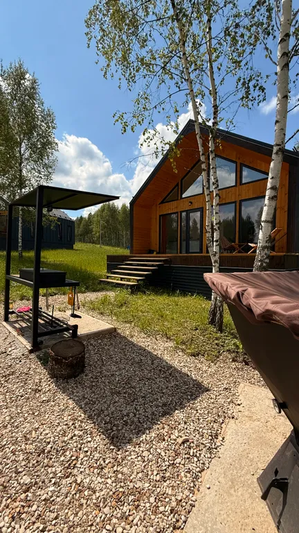 Уютный дом с чаном и мангалом Терракотовый