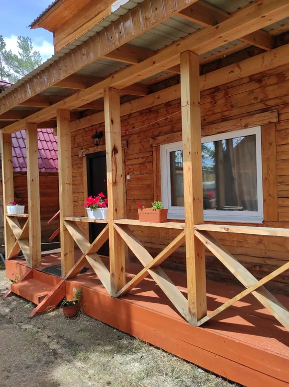 Номер в лиственичном 2х этажном доме с отдельным входом