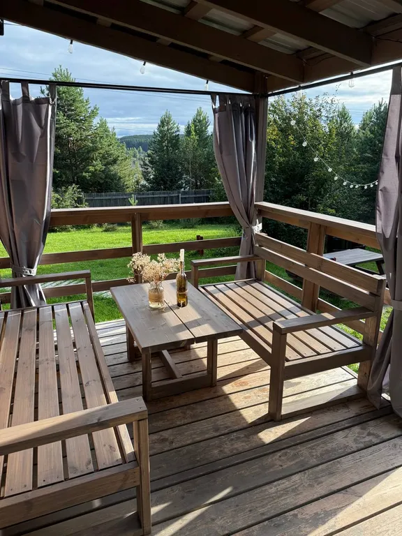 Домик с баней и купелью на дровах на участке 20 соток