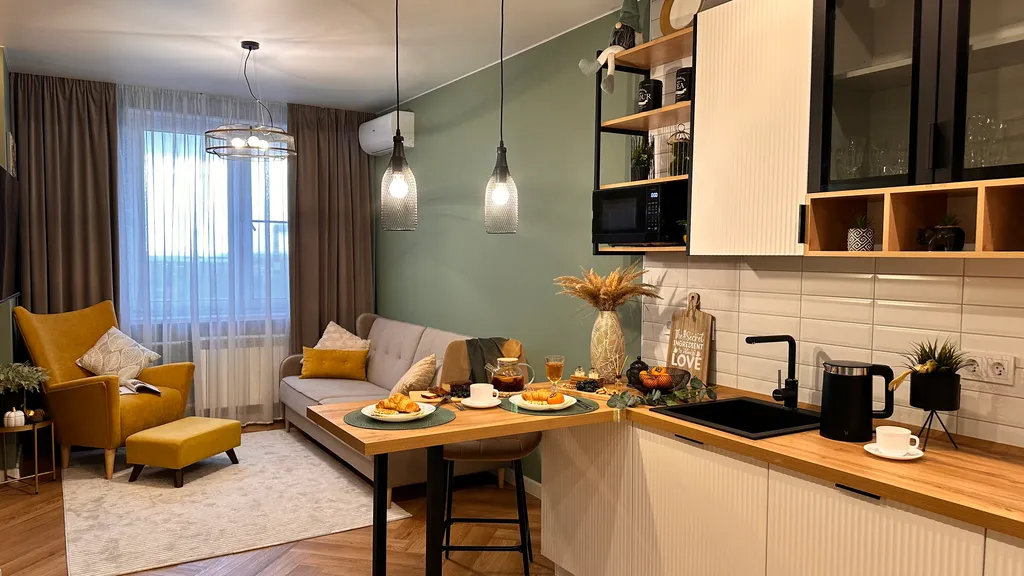 Евродвушка около МЦД-3, с видом на парк