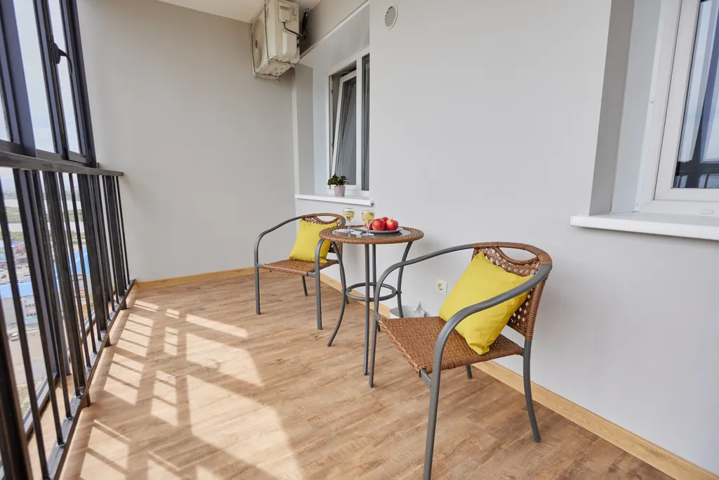 Евродвушка на высоком этаже с красивым видом