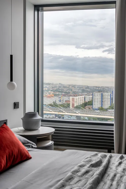 Новый панорамный апартамент с видом на море и Золотой Мост