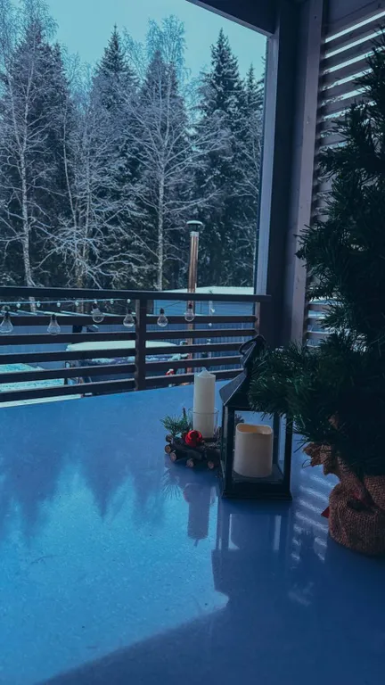 Уютный дом с панорамным видом на лес