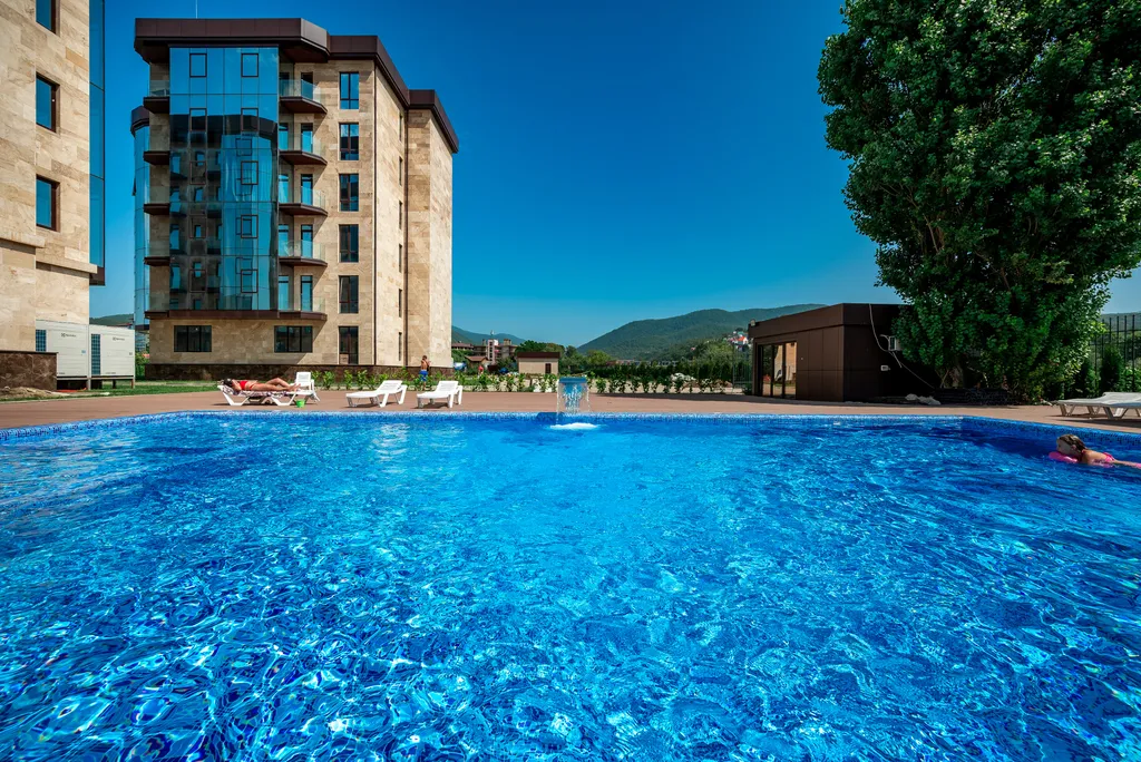 Квартира Квартира Делюкс с балконом и видом на горы и реку — Лазаревское