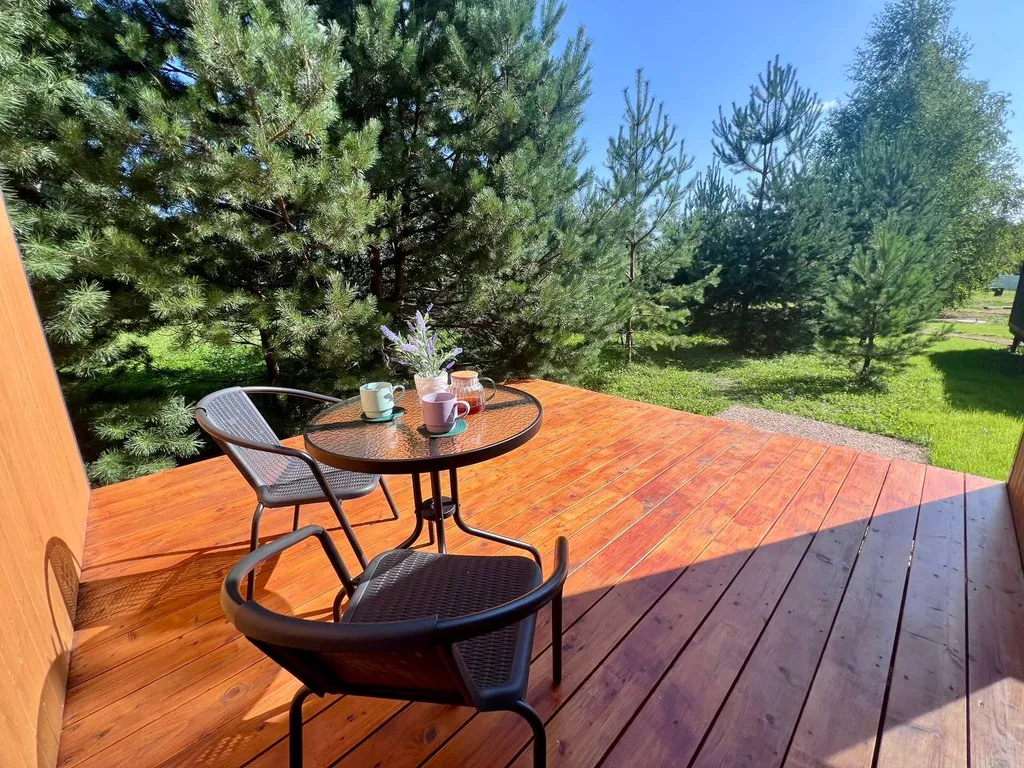 Атмосферный дом в соснах