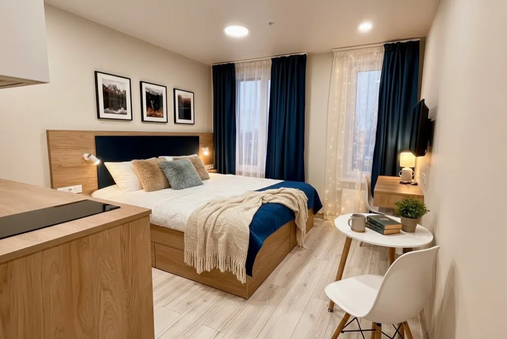 Квартира Квартира Уютная студия — Санкт-Петербург