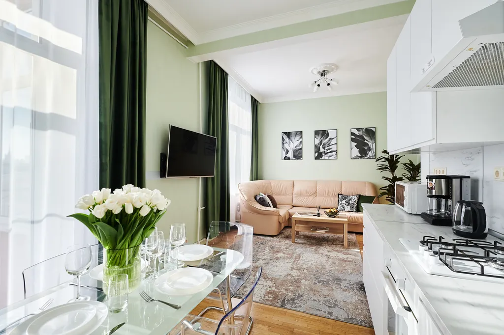 Квартира Квартира Евротрешка с видом на Тверскую — Москва