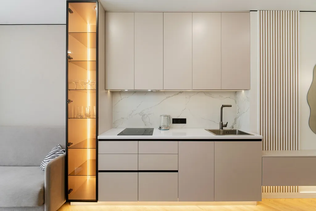 Дизайнерская 1-к квартира с проектором G-Drive Арена