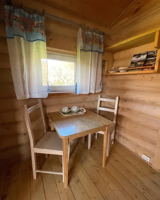 Дом из сруба с баней и бассейном