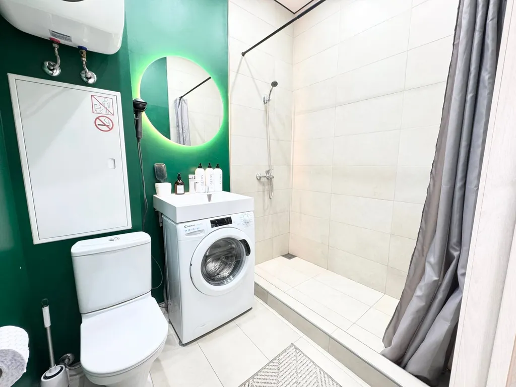 Студия с дизайнерским ремонтом