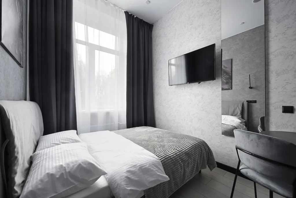 Квартира Квартира Студия в ЖК Park Side в монохромном стиле №1 — Санкт-Петербург