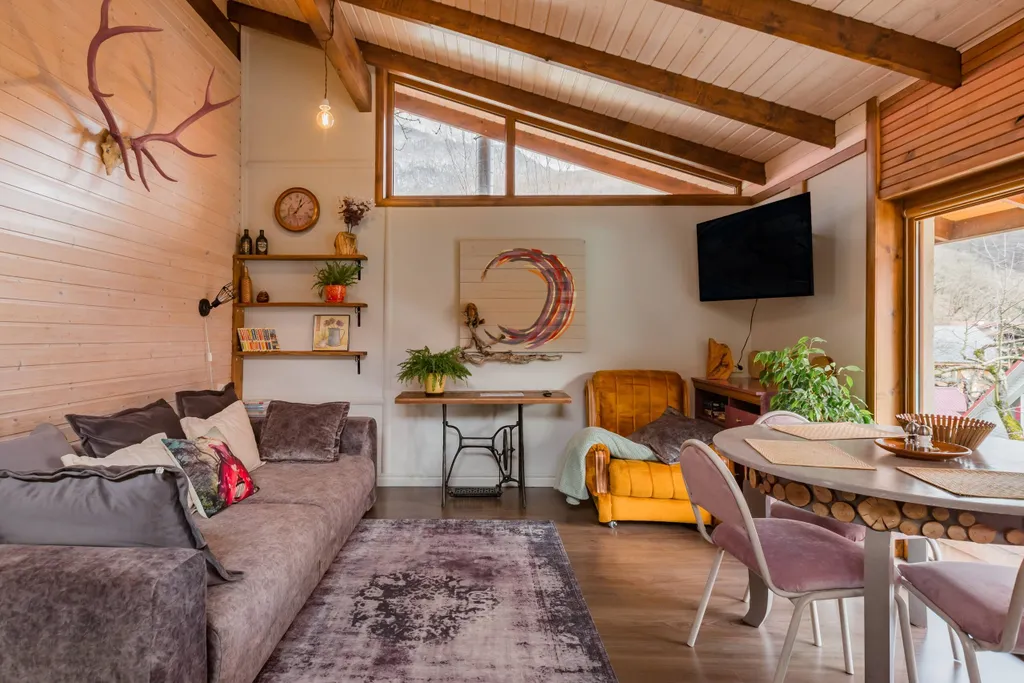 Шале в тихом месте с горными видами