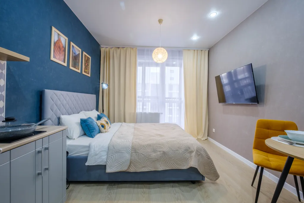 Квартира Квартира Студия с лоджией в жк комфорт-класса sreda of life рядом с аквапарком — Казань