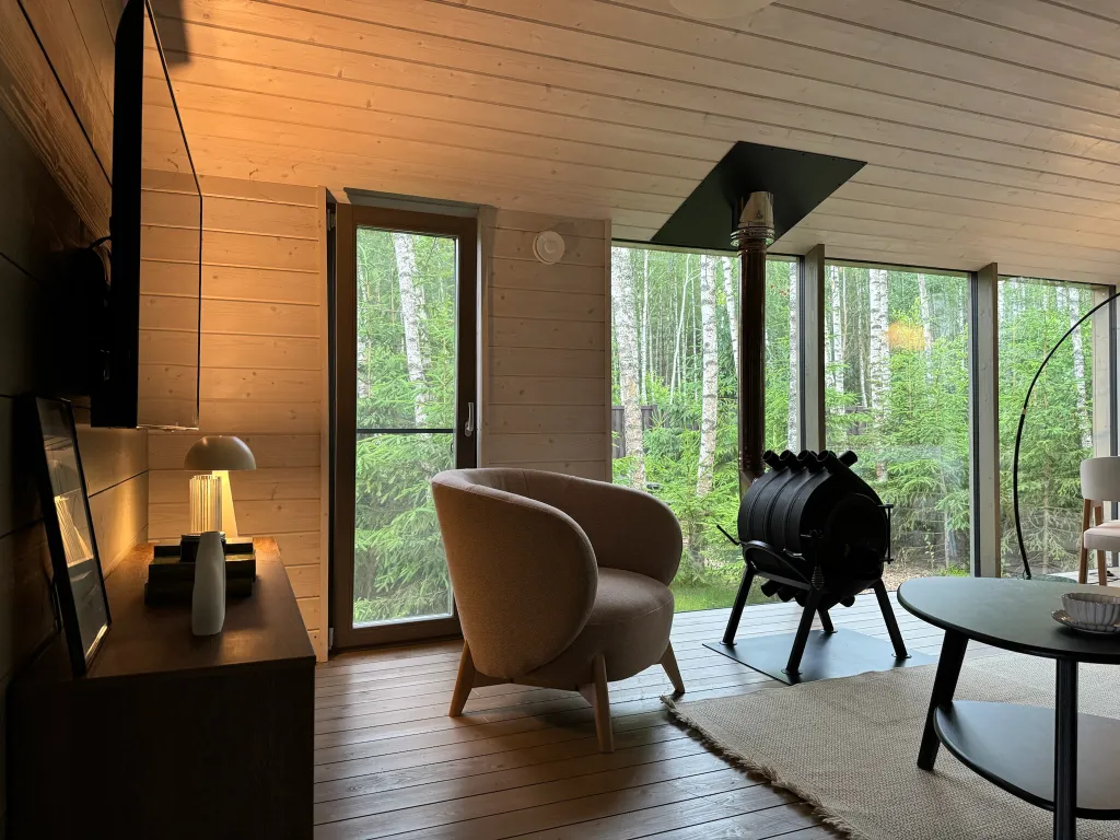 Коттедж Панорамный дом с сауной у заповедника — Семеновское