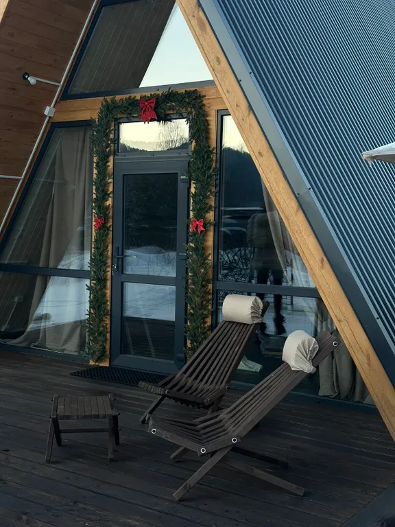 Новый дом в стиле А-фрейм