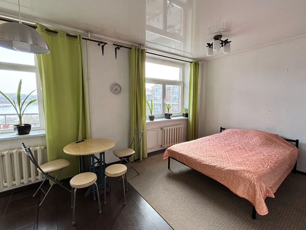 Солнечная студия с прекрасным видом на Ангару