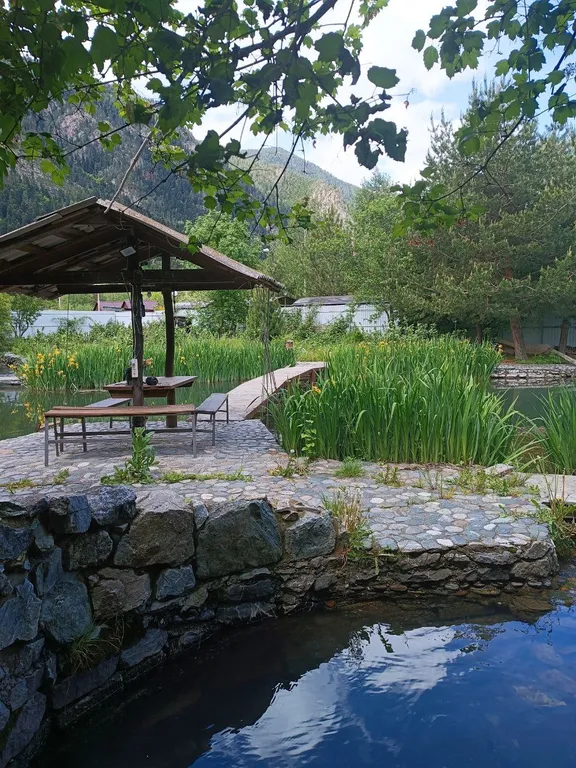 Коттедж Дом с баней и озером — Теберда